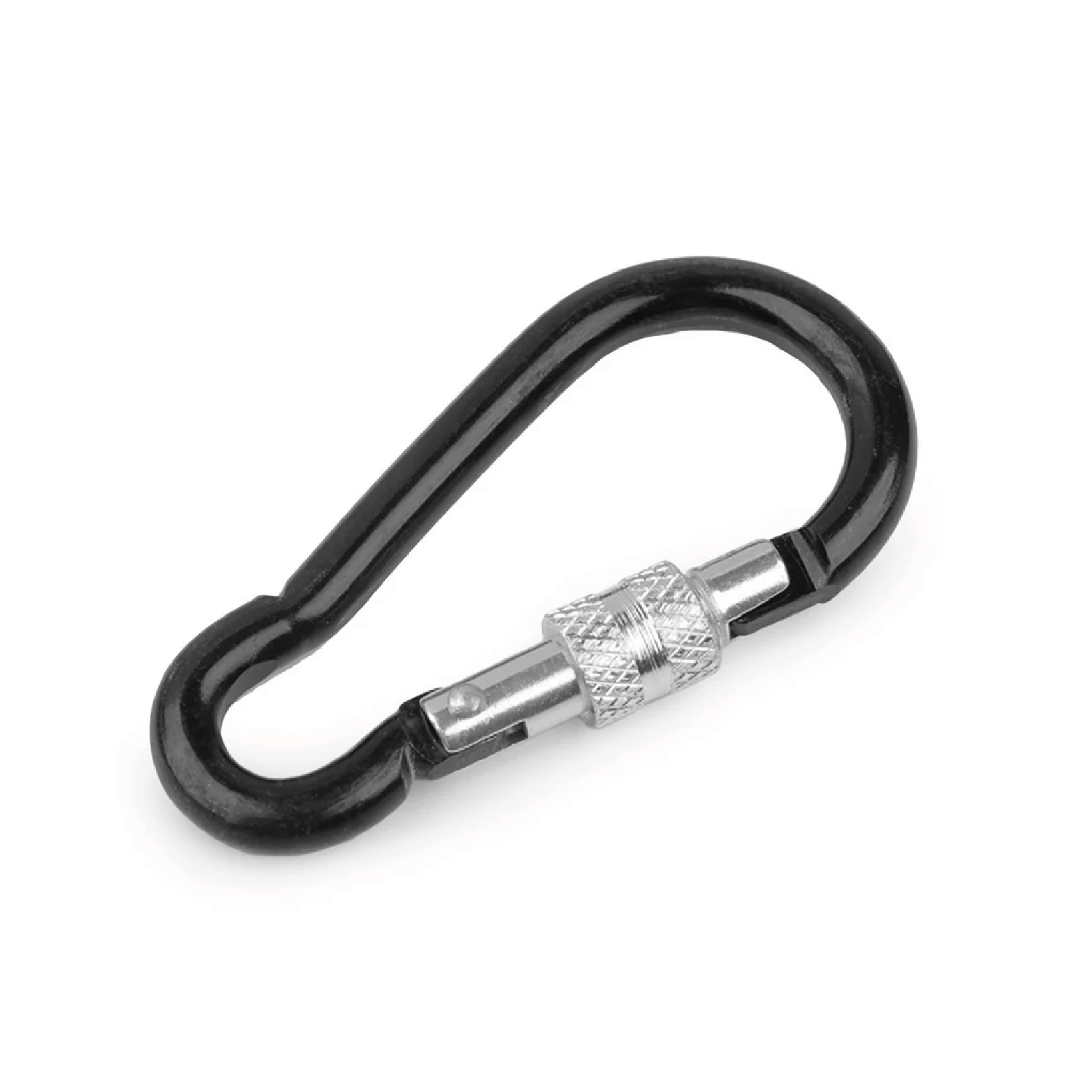 Black carabiner lightweight aluminum