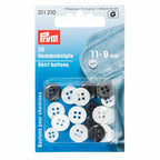 Shirt buttons 9-11 mm 20-pack Prym