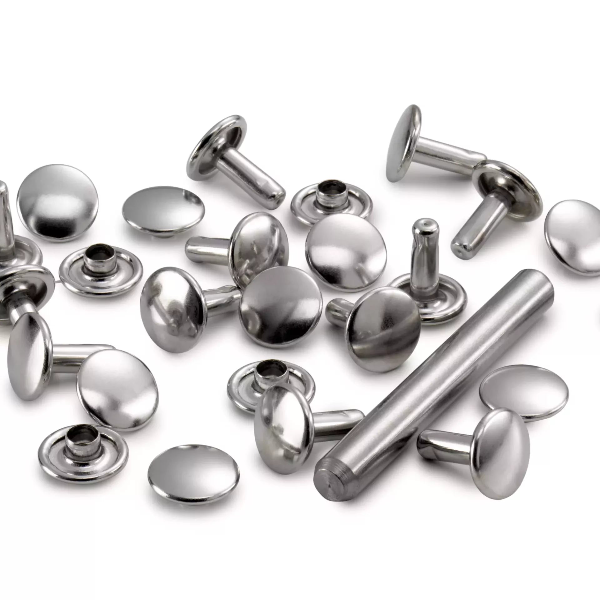 Leather rivets Silver Ø 9 mm Prym