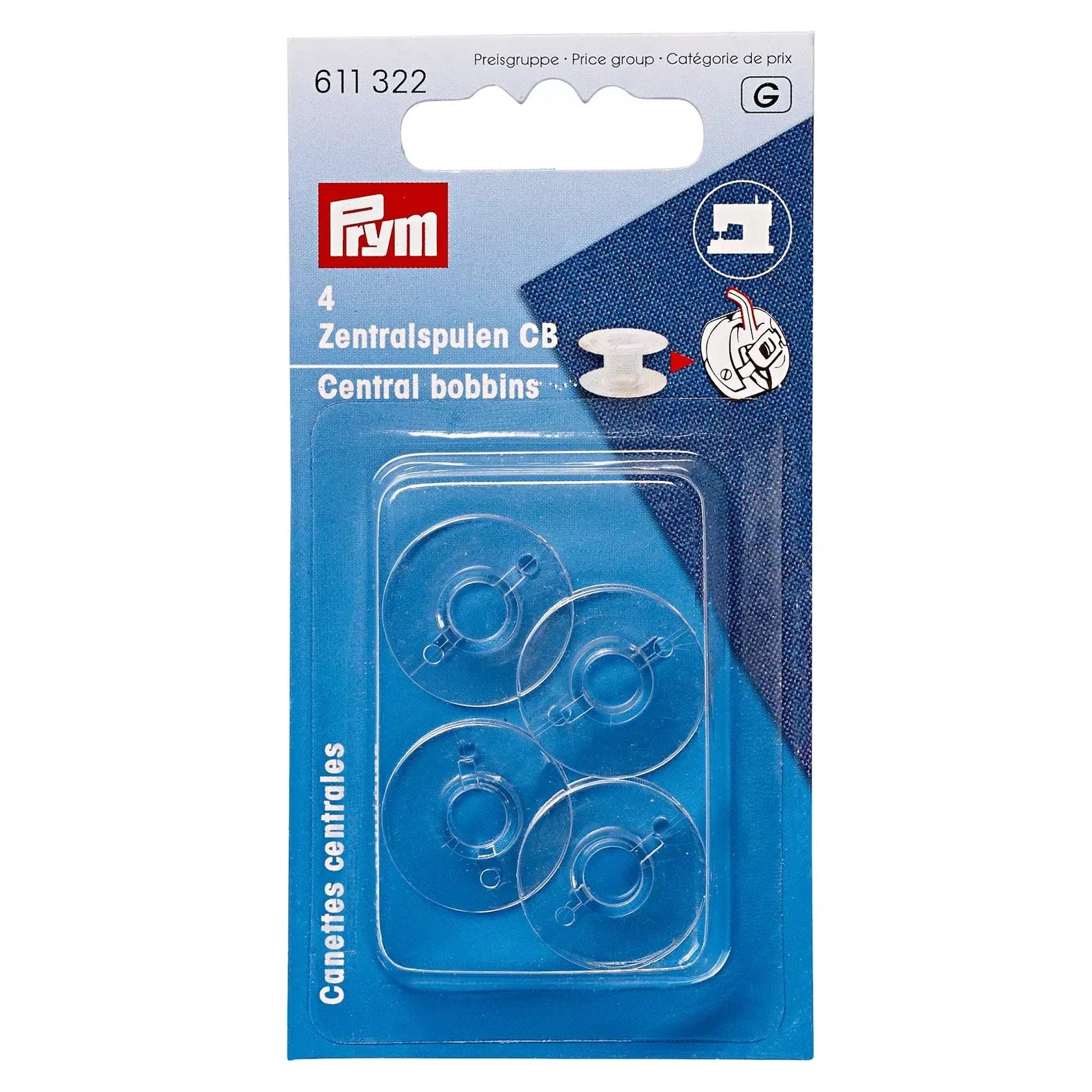 Sewing machine bobbins for machines with CB bobbin case