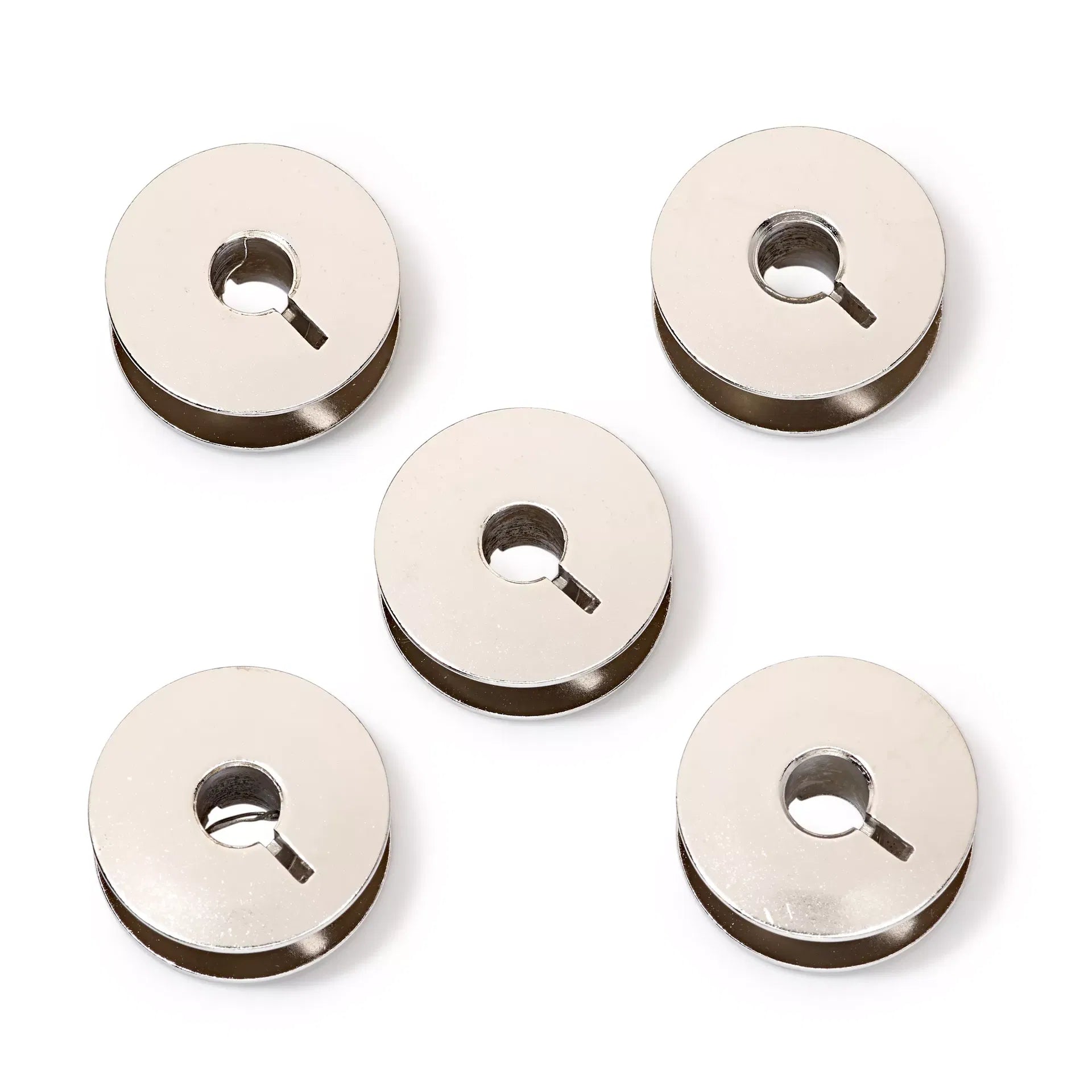 Sewing machine bobbins for double rotary bobbin holders