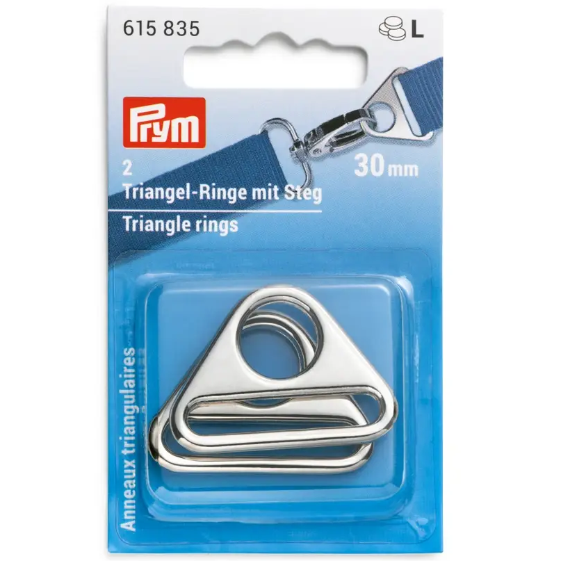 Triangle Ring 30 mm Silver 2-pack Prym
