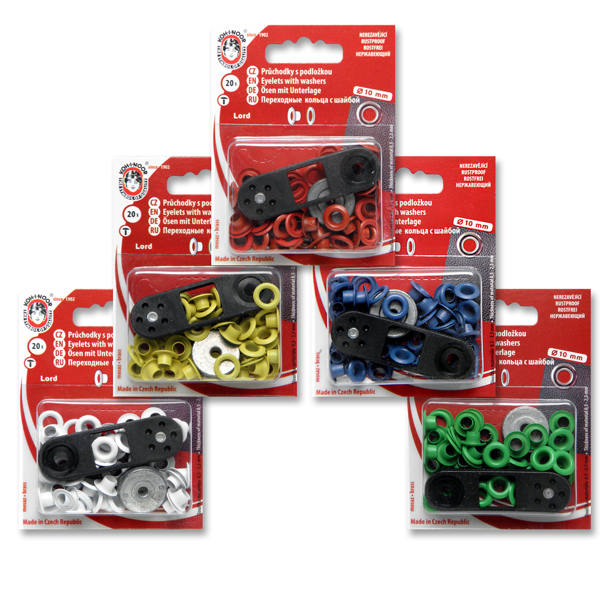 Eyelets 10mm Green Koh-I-Noor