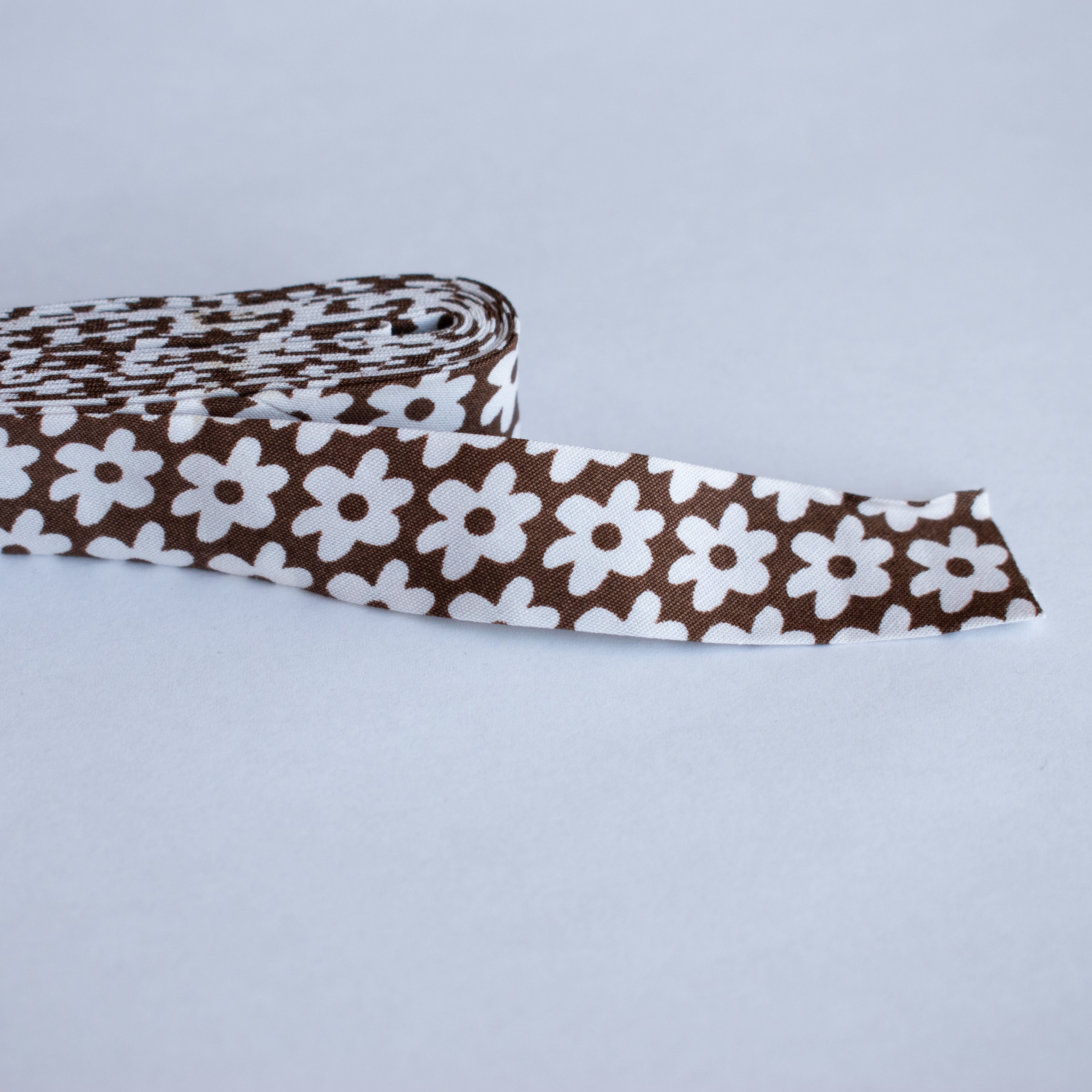 Edging tape Bias Flowers 20mm