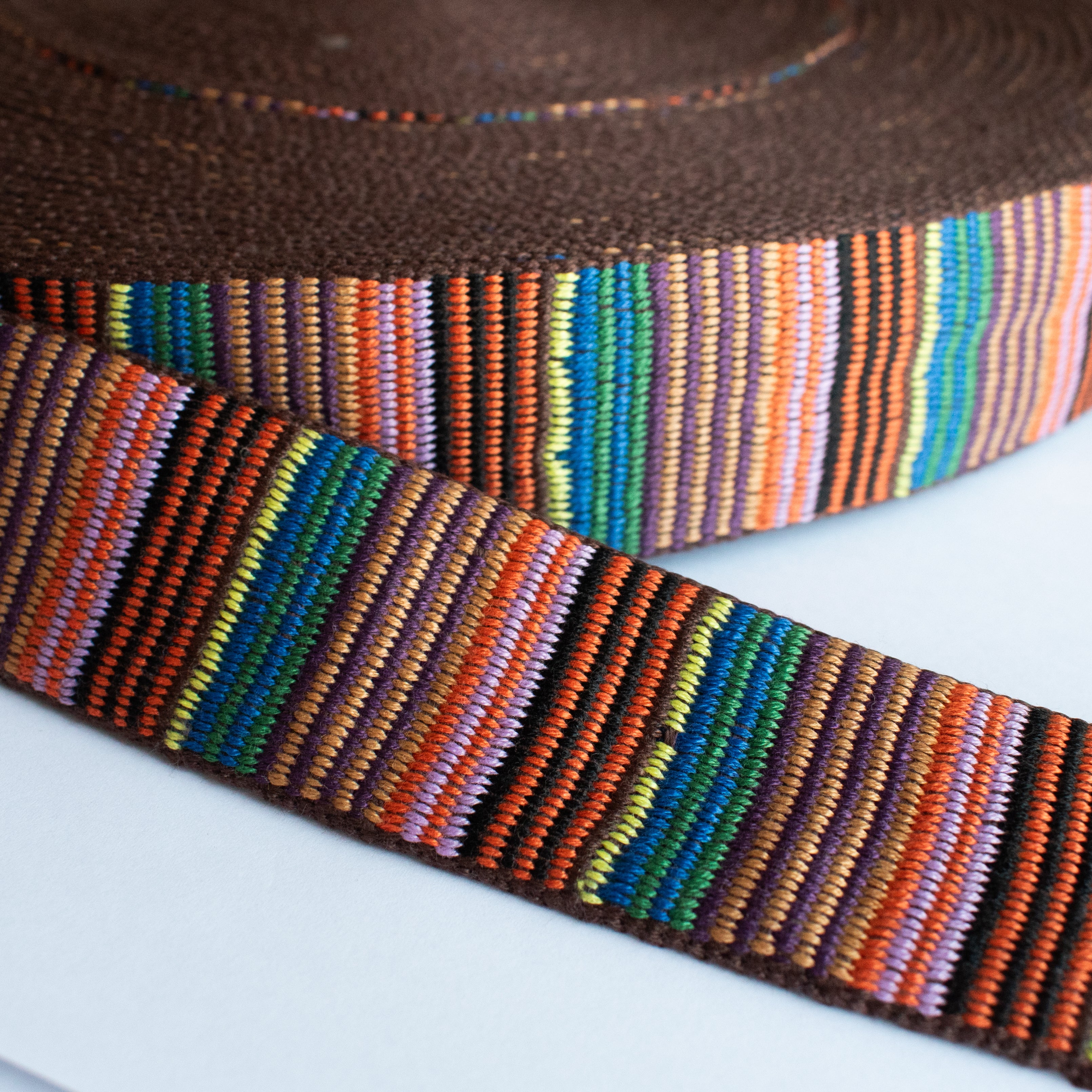 Striped ribbon 40mm - for bag straps & belts