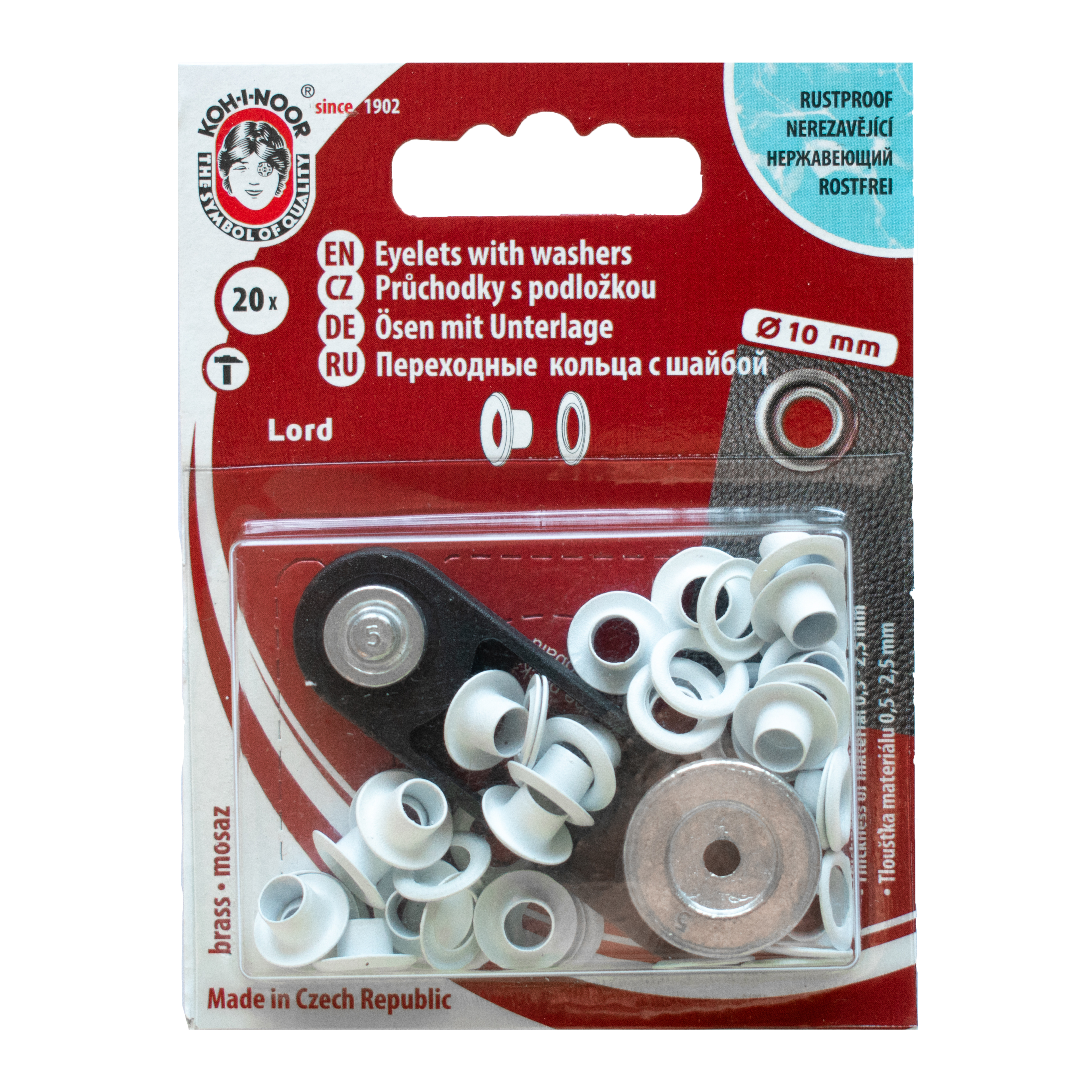Eyelets 10mm White Koh-I-Noor