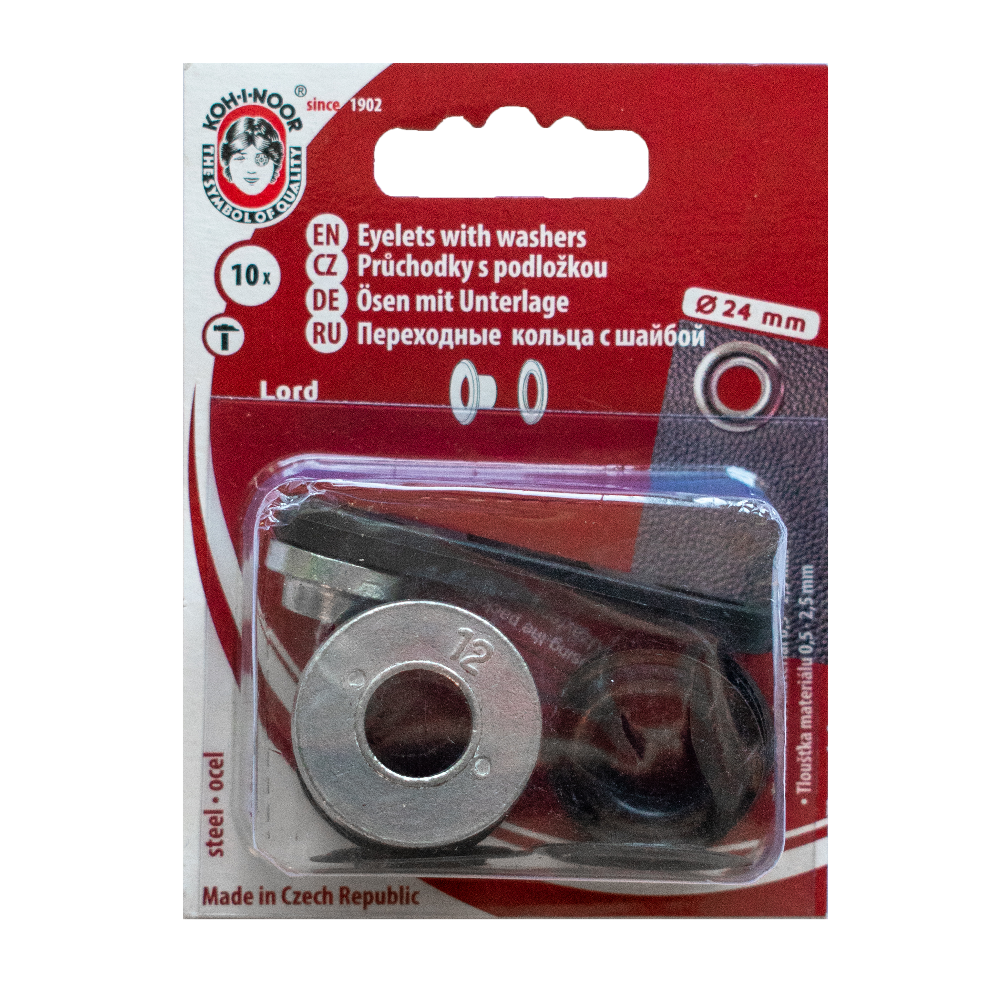 Eyelets 24mm Black nickel Koh-I-Noor