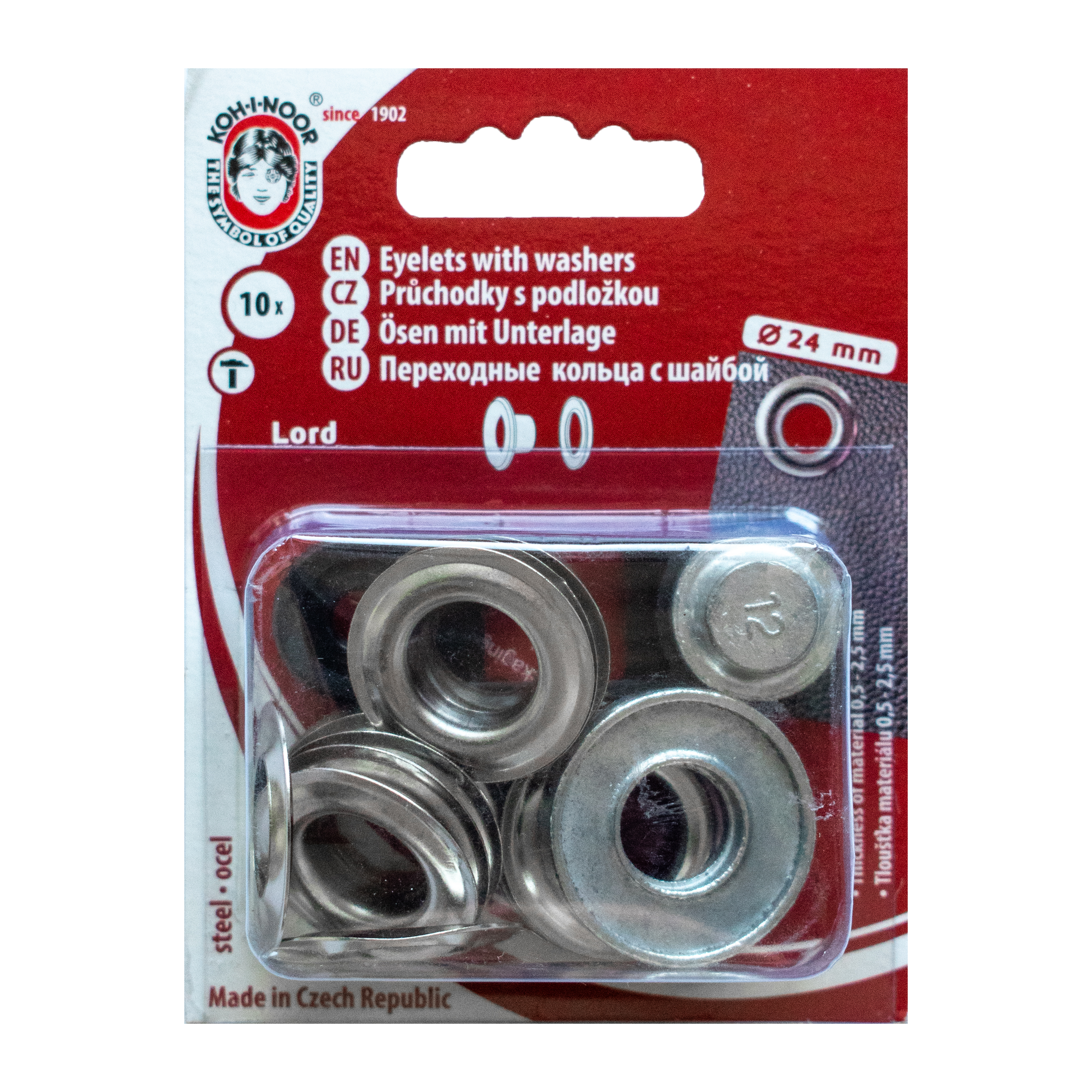 Eyelets 24mm Silver Koh-I-Noor