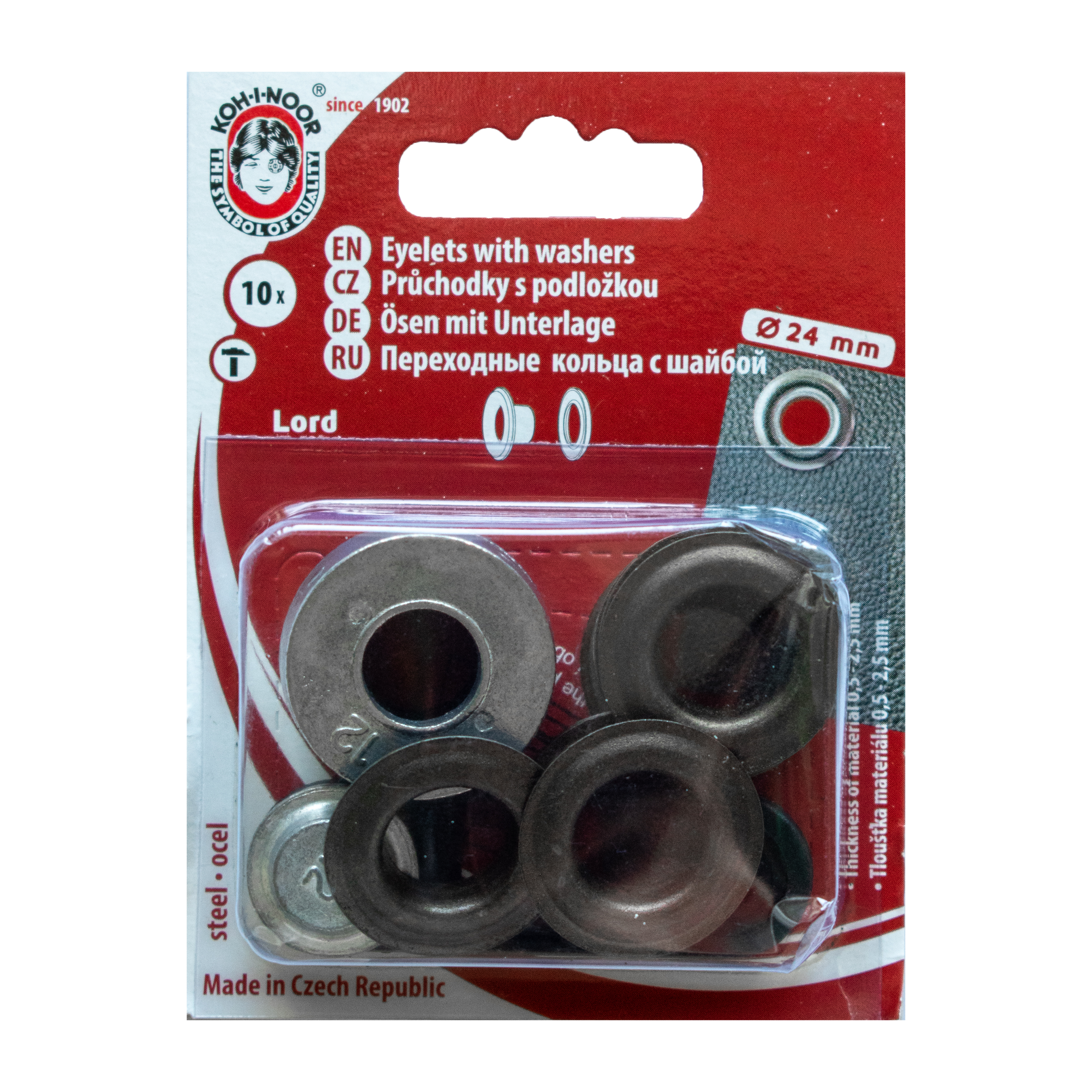 Eyelets 24mm Antique brass Koh-I-Noor