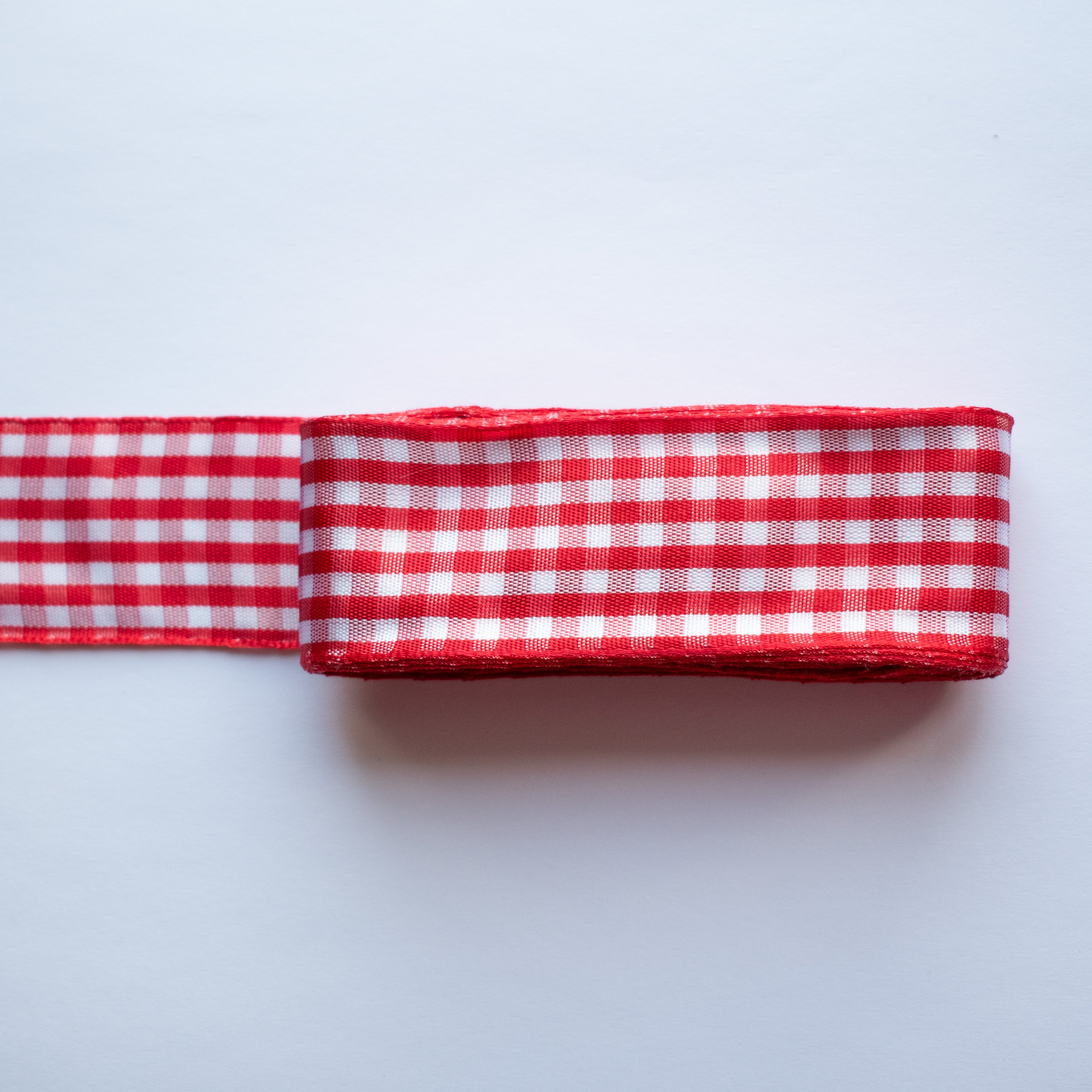 10 meters of gingham ribbon