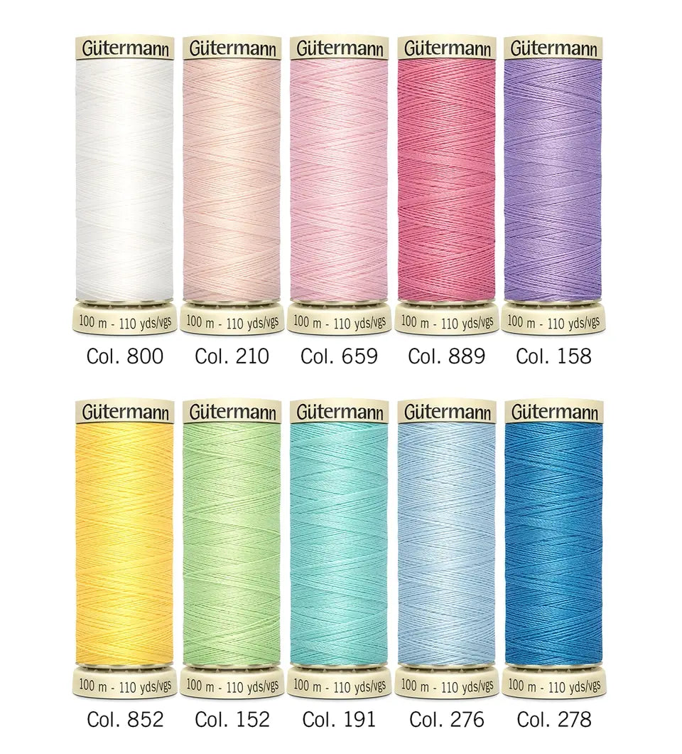 Gütermann Thread set pastel 10 rolls