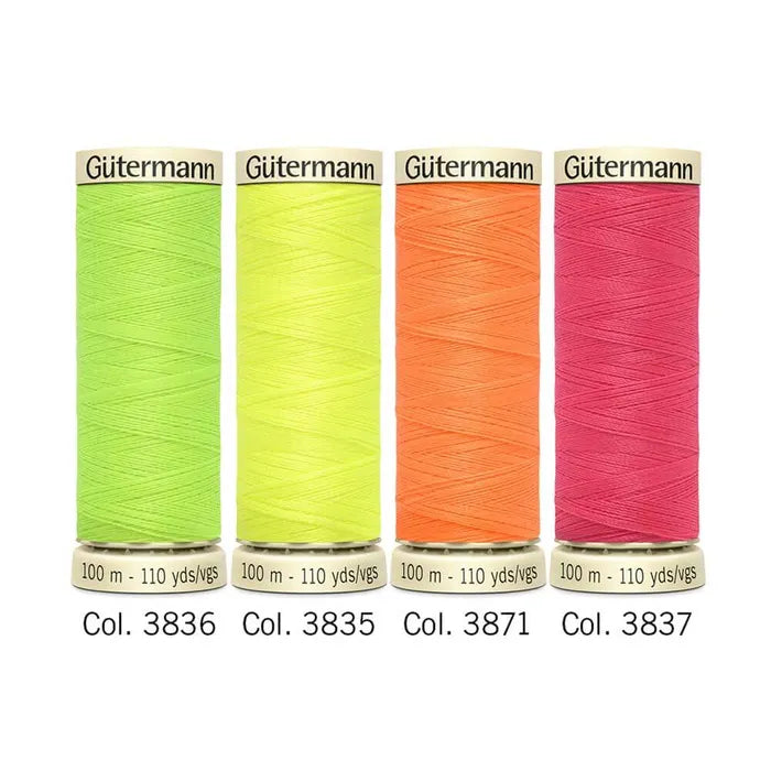Gütermann Thread set Neon 4 rolls