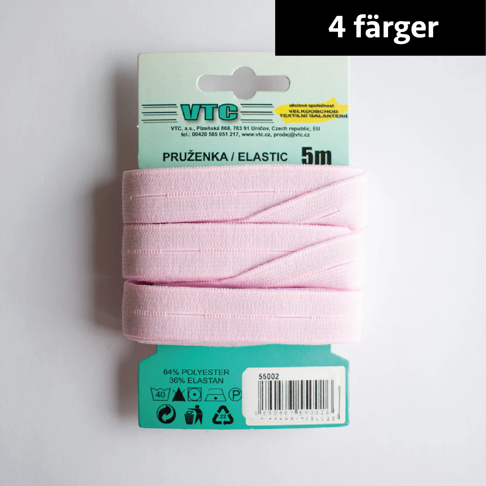Buttonhole elastic 5 meters