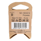 Milward Buttons White 15mm