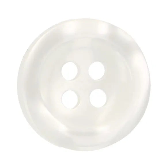 Milward Buttons Shiny White 15mm
