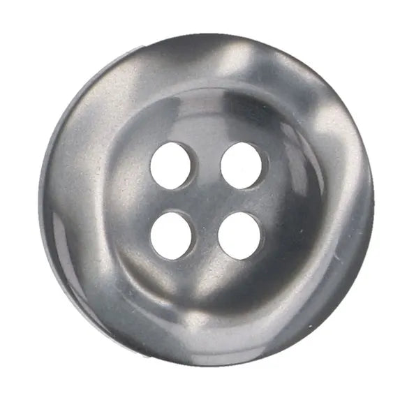 Milward Buttons Shiny Grey 15mm