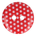 Milward Buttons Dots Red 15mm