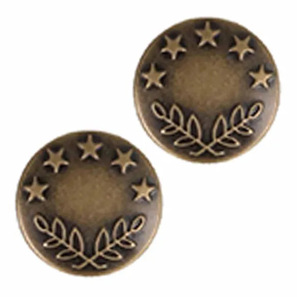 Milward Jeans Buttons 16mm Bronze