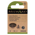 Milward Jeans Buttons 16mm Black