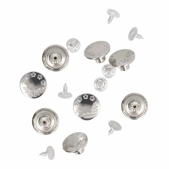 Milward Jeans Buttons 16mm Nickel