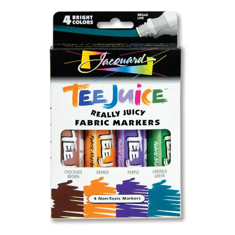 Tee Juice Textile Pens 4-pack