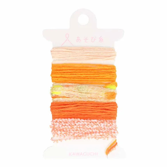 Weaving yarn Asobi Orange - Pokeori