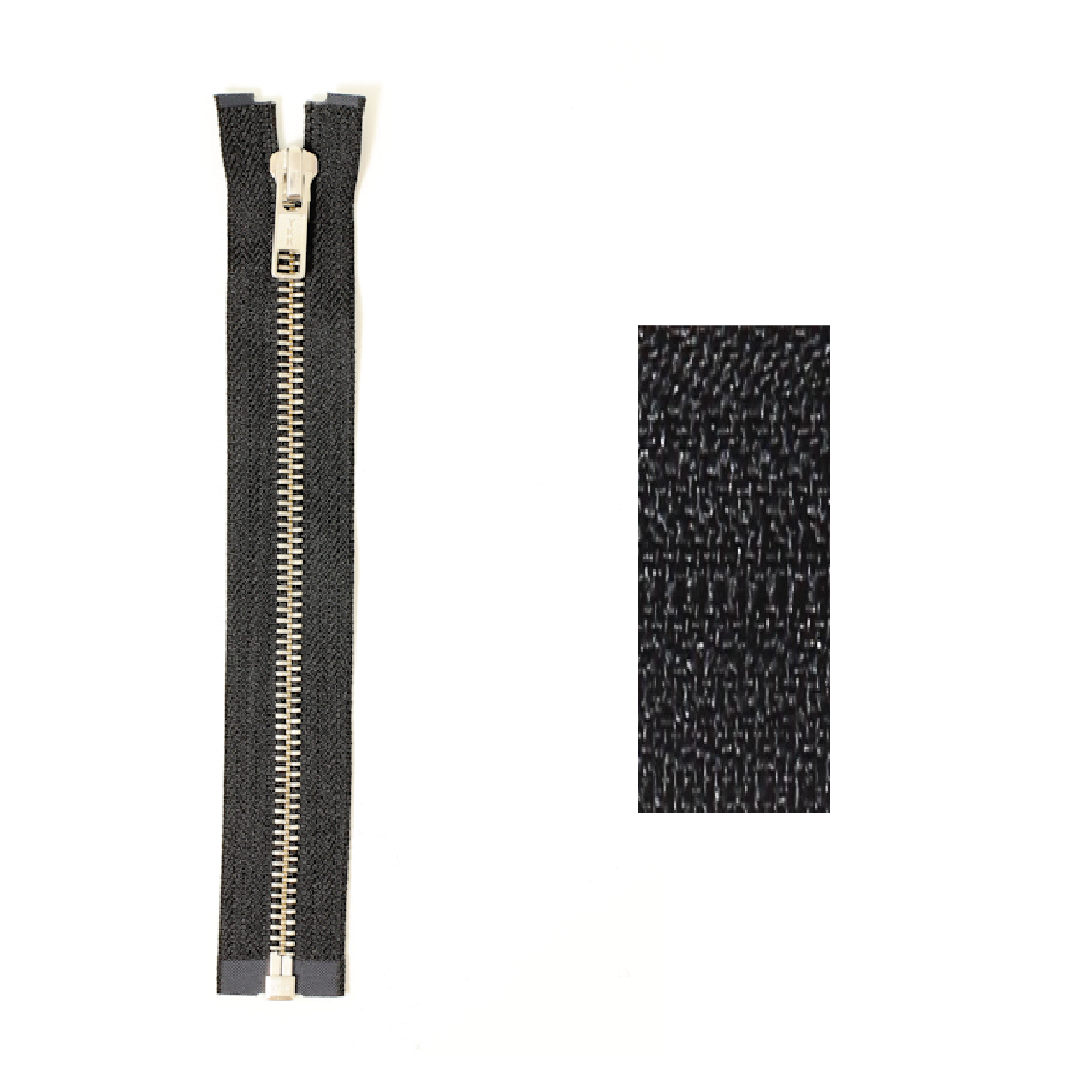 YKK Zipper 6mm Silver Divisible - 80cm