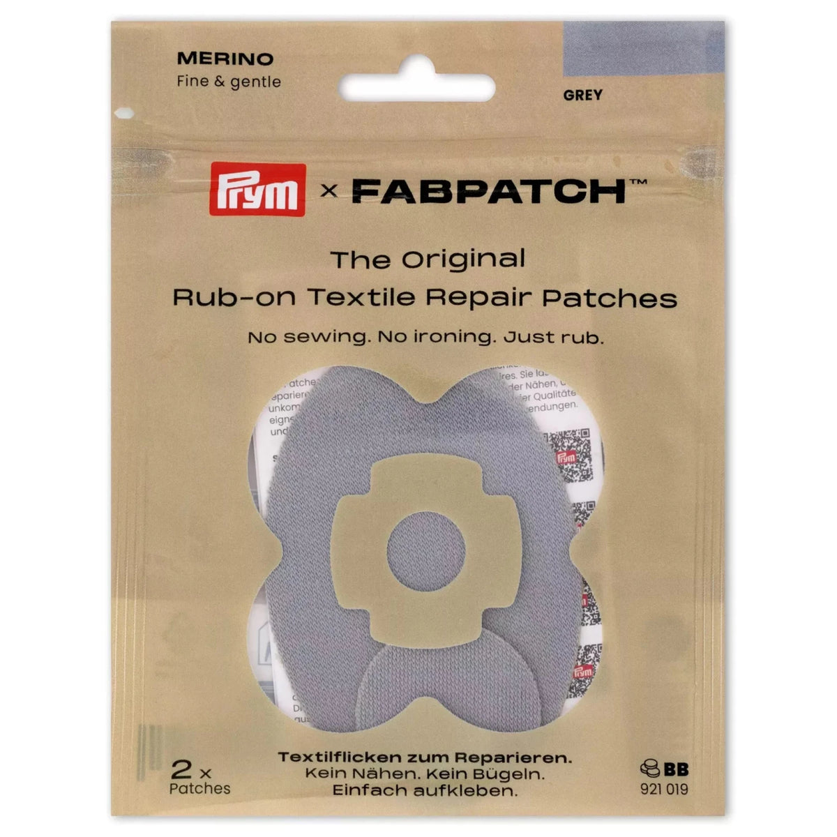 FabPatch Merino 2-pack - Knappnålen
