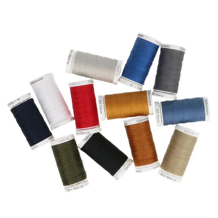 Gütermann Thread Set Denim 12 rolls