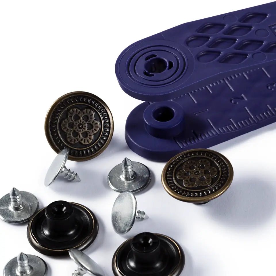 Jeansknappar 17mm Antique Steel Prym - Knappnålen