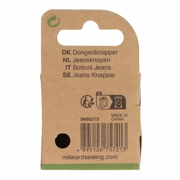 Milward Jeansknappar 16mm Brons - Knappnålen