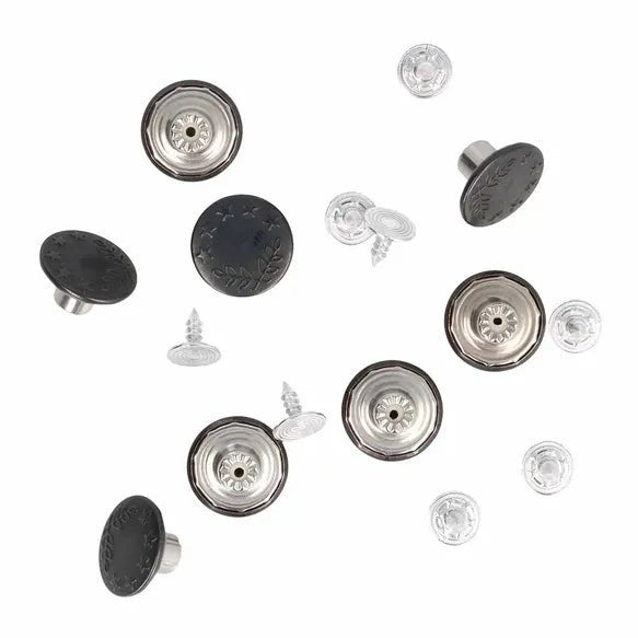 Milward Jeansknappar 16mm Svart - Knappnålen