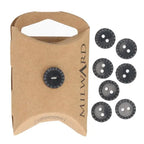 Milward Knappar Svart 11mm - Knappnålen
