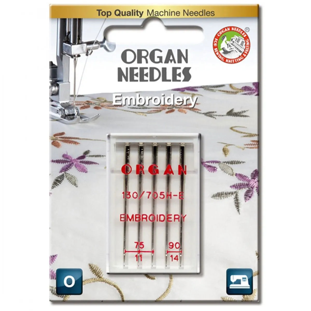 Sewing machine needles Embroidery 5-pack