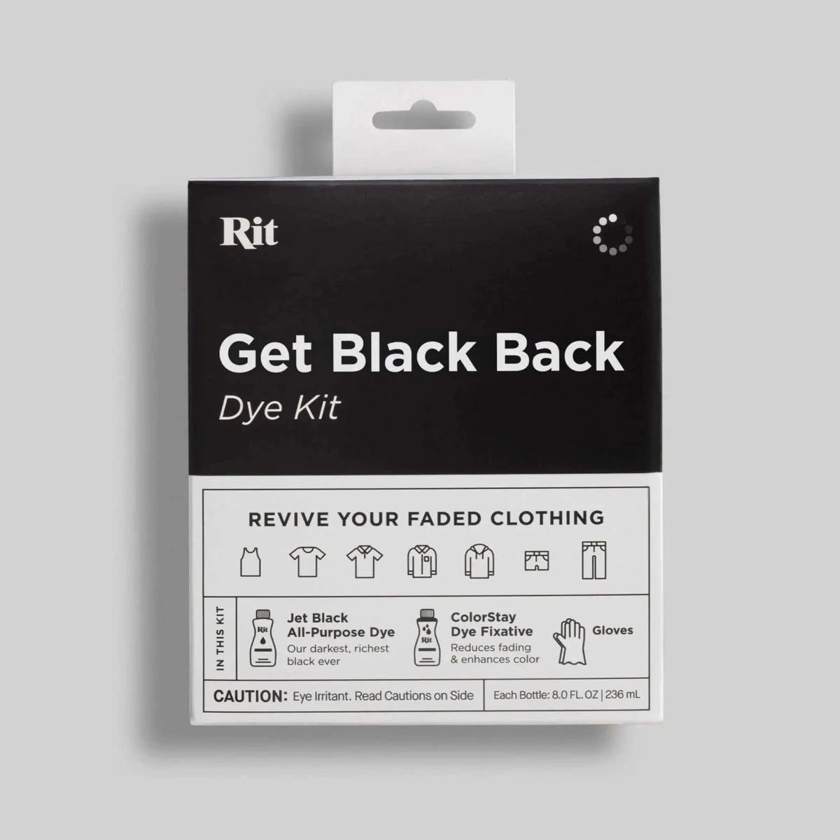 Rit Get Black Back Dye Kit - Knappnålen