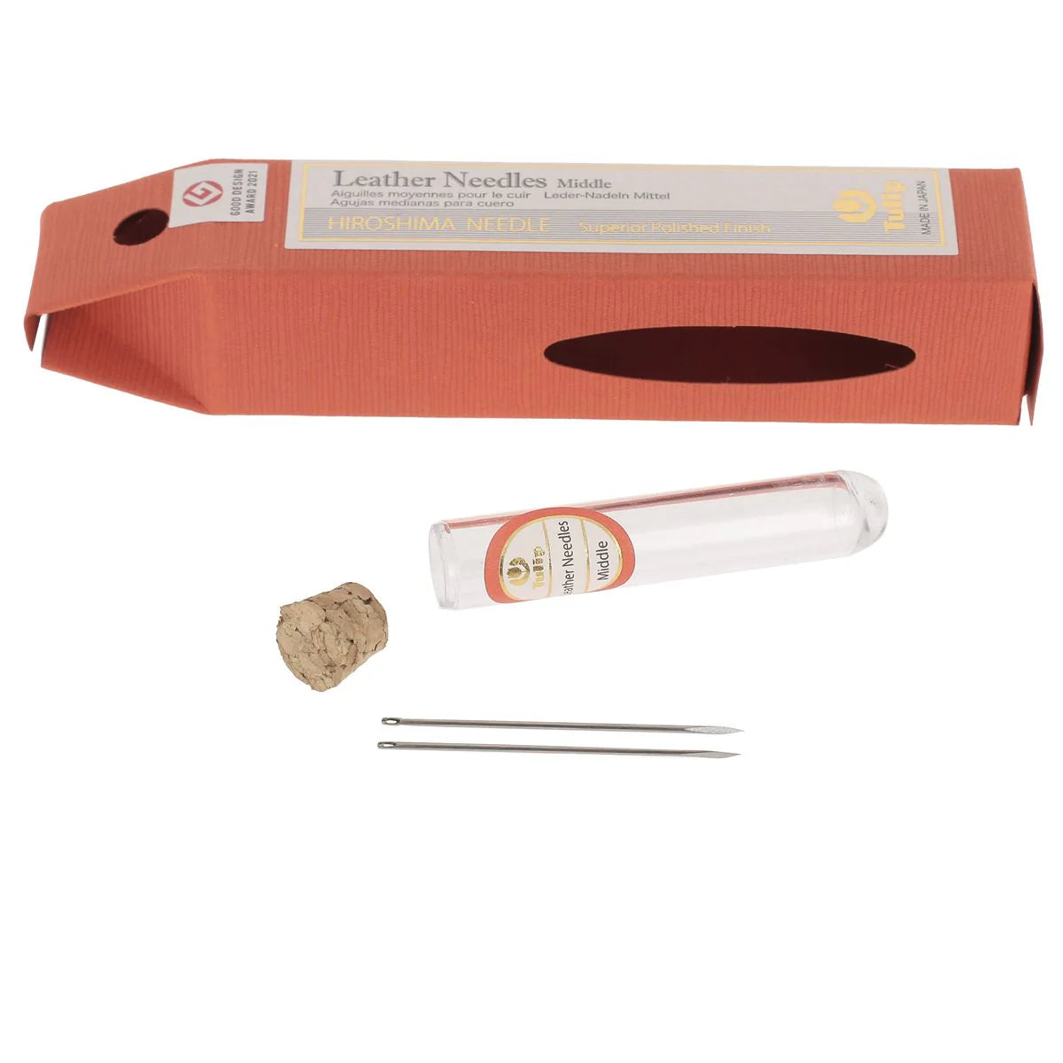 Leather needles Medium 2-pack